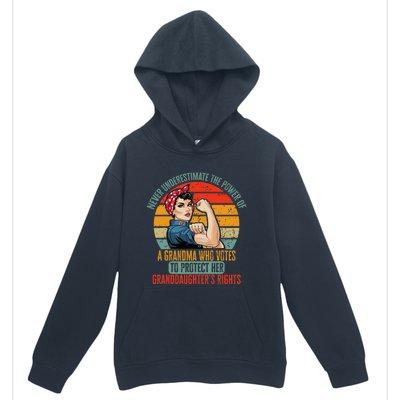 Never Underestimate The Power Of A Grandma Who Votes Urban Pullover Hoodie