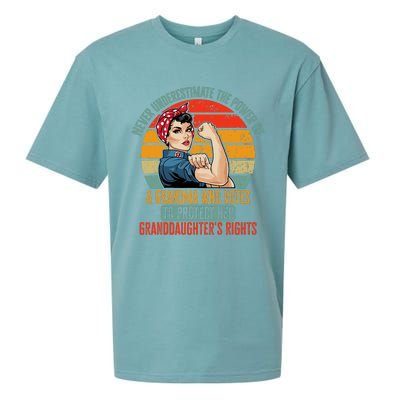 Never Underestimate The Power Of A Grandma Who Votes Sueded Cloud Jersey T-Shirt