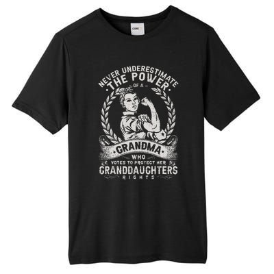 Never Underestimate The Power Of A Grandma Tall Fusion ChromaSoft Performance T-Shirt