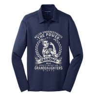 Never Underestimate The Power Of A Grandma Silk Touch Performance Long Sleeve Polo