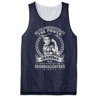 Never Underestimate The Power Of A Grandma Mesh Reversible Basketball Jersey Tank