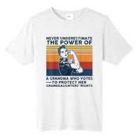 Never Underestimate The Power Of A Grandma Who Votes Tall Fusion ChromaSoft Performance T-Shirt