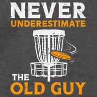 Never Underestimate The Old Guy Funny Disc Golf Frisbee Gift Vector Backpack