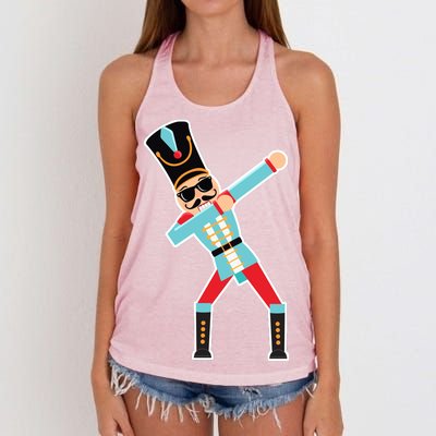 Nutcracker Dab Women's Knotted Racerback Tank