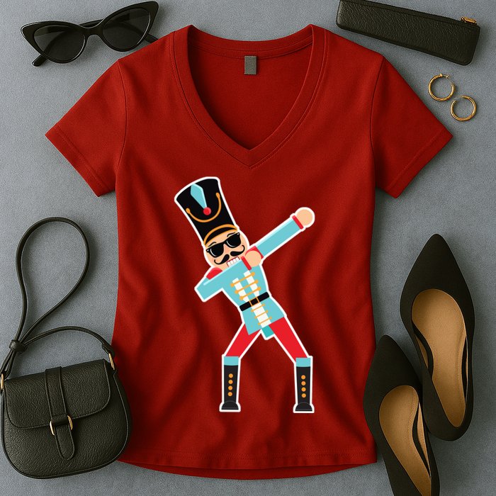 Nutcracker Dab Women's V-Neck T-Shirt