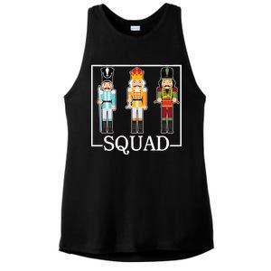 Nutcracker Squad Funny Christmas Ladies PosiCharge Tri-Blend Wicking Tank