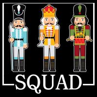 Nutcracker Squad Funny Christmas 16 in Basic Backpack