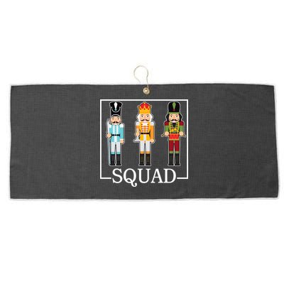 Nutcracker Squad Funny Christmas Large Microfiber Waffle Golf Towel