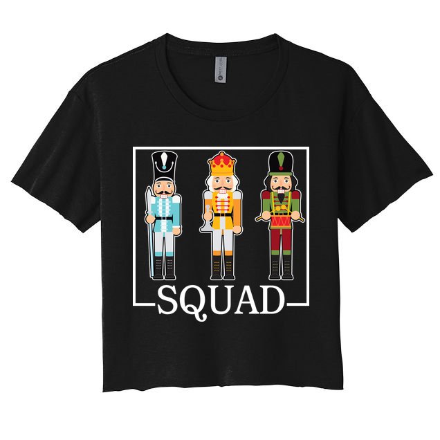 Nutcracker Squad Funny Christmas Crop Top