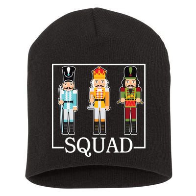 Nutcracker Squad Funny Christmas Short Acrylic Beanie