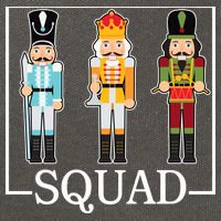 Nutcracker Squad Funny Christmas Cotton Canvas Backpack