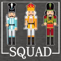 Nutcracker Squad Funny Christmas Vector Backpack