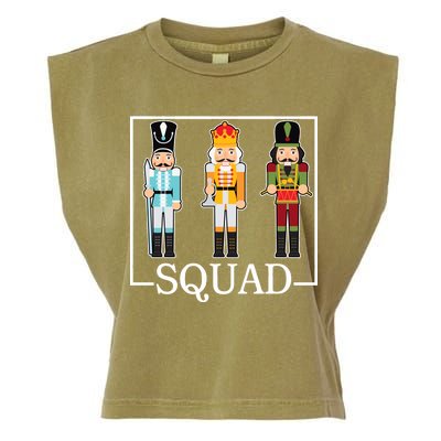 Nutcracker Squad Funny Christmas Garment-Dyed Women's Muscle Tee