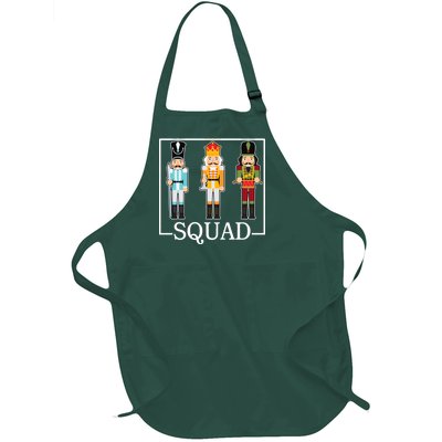 Nutcracker Squad Funny Christmas Full-Length Apron With Pockets