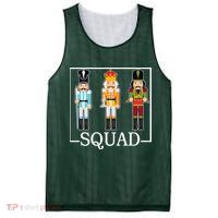 Nutcracker Squad Funny Christmas Mesh Reversible Basketball Jersey Tank