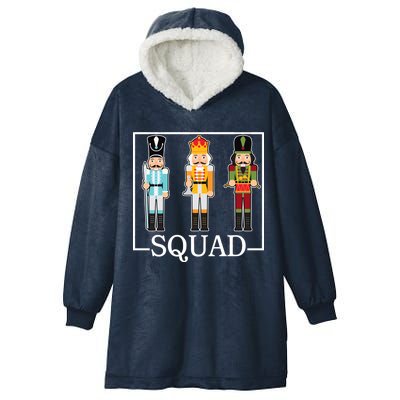 Nutcracker Squad Funny Christmas Hooded Wearable Blanket