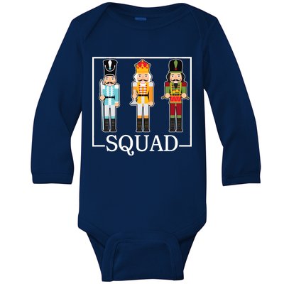 Nutcracker Squad Funny Christmas Baby Long Sleeve Bodysuit