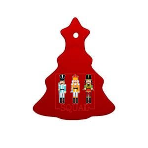 Nutcracker Squad Funny Christmas Ceramic Tree Ornament