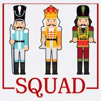 Nutcracker Squad Funny Christmas Garment-Dyed Sweatshirt