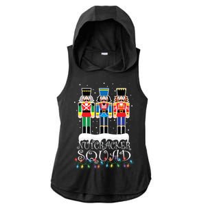 Nutcracker Squad Holiday Ballet Dance Christmas Ladies PosiCharge Tri-Blend Wicking Draft Hoodie Tank