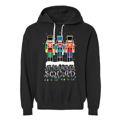 Nutcracker Squad Holiday Ballet Dance Christmas Garment-Dyed Fleece Hoodie