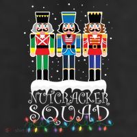 Nutcracker Squad Holiday Ballet Dance Christmas Garment-Dyed Heavyweight T-Shirt