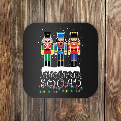 Nutcracker Squad Holiday Ballet Dance Christmas Coaster