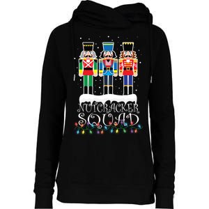 Nutcracker Squad Holiday Ballet Dance Christmas Womens Funnel Neck Pullover Hood