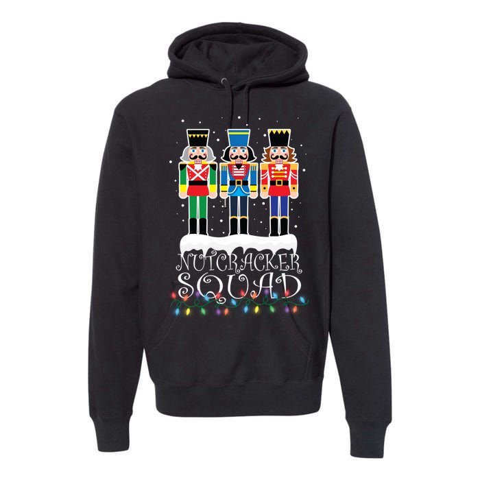 Nutcracker Squad Holiday Ballet Dance Christmas Premium Hoodie