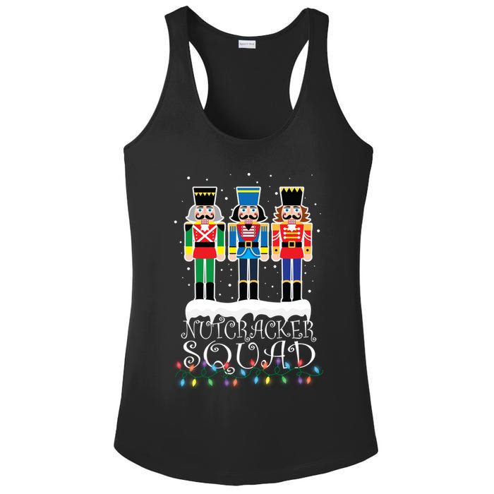 Nutcracker Squad Holiday Ballet Dance Christmas Ladies PosiCharge Competitor Racerback Tank