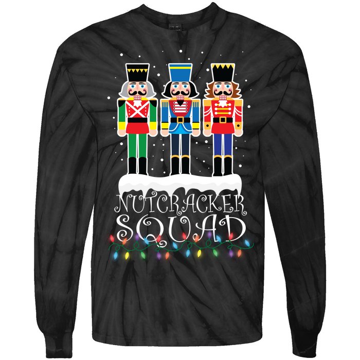 Nutcracker Squad Holiday Ballet Dance Christmas Tie-Dye Long Sleeve Shirt