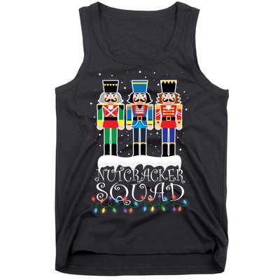 Nutcracker Squad Holiday Ballet Dance Christmas Tank Top