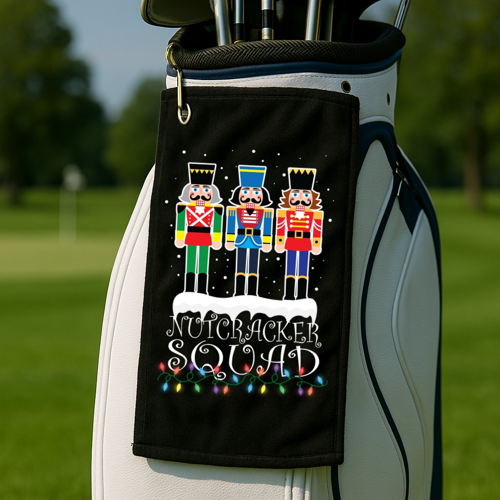 Nutcracker Squad Holiday Ballet Dance Christmas Golf Towel