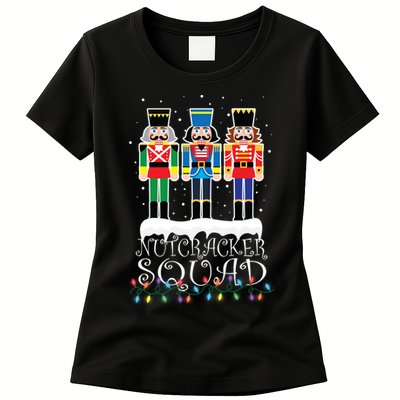 Nutcracker Squad Holiday Ballet Dance Christmas Womens T-Shirt