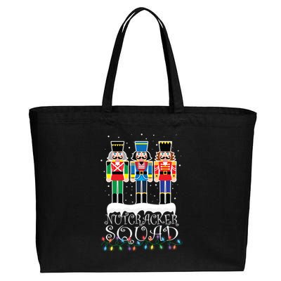 Nutcracker Squad Holiday Ballet Dance Christmas Cotton Canvas Jumbo Tote