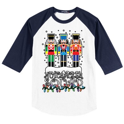 Nutcracker Squad Holiday Ballet Dance Christmas Baseball Sleeve Shirt