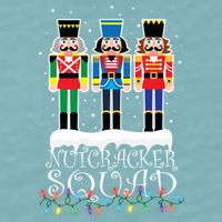 Nutcracker Squad Holiday Ballet Dance Christmas Sueded Cloud Jersey T-Shirt
