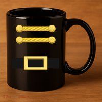 Nutcracker Uniform Christmas Costume 11oz C Handle Ceramic Mug