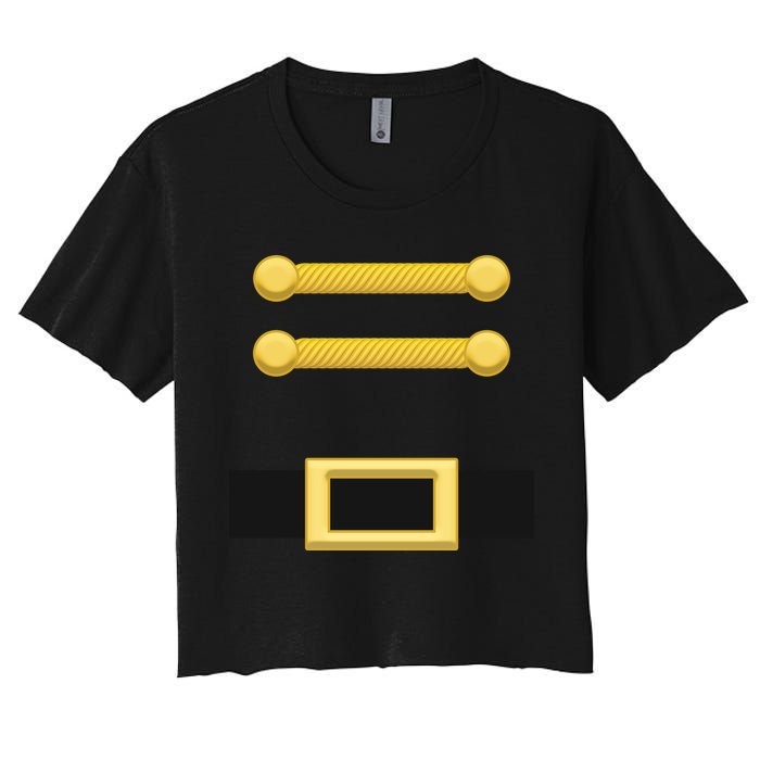 Nutcracker Uniform Christmas Costume Women's Crop Top Tee