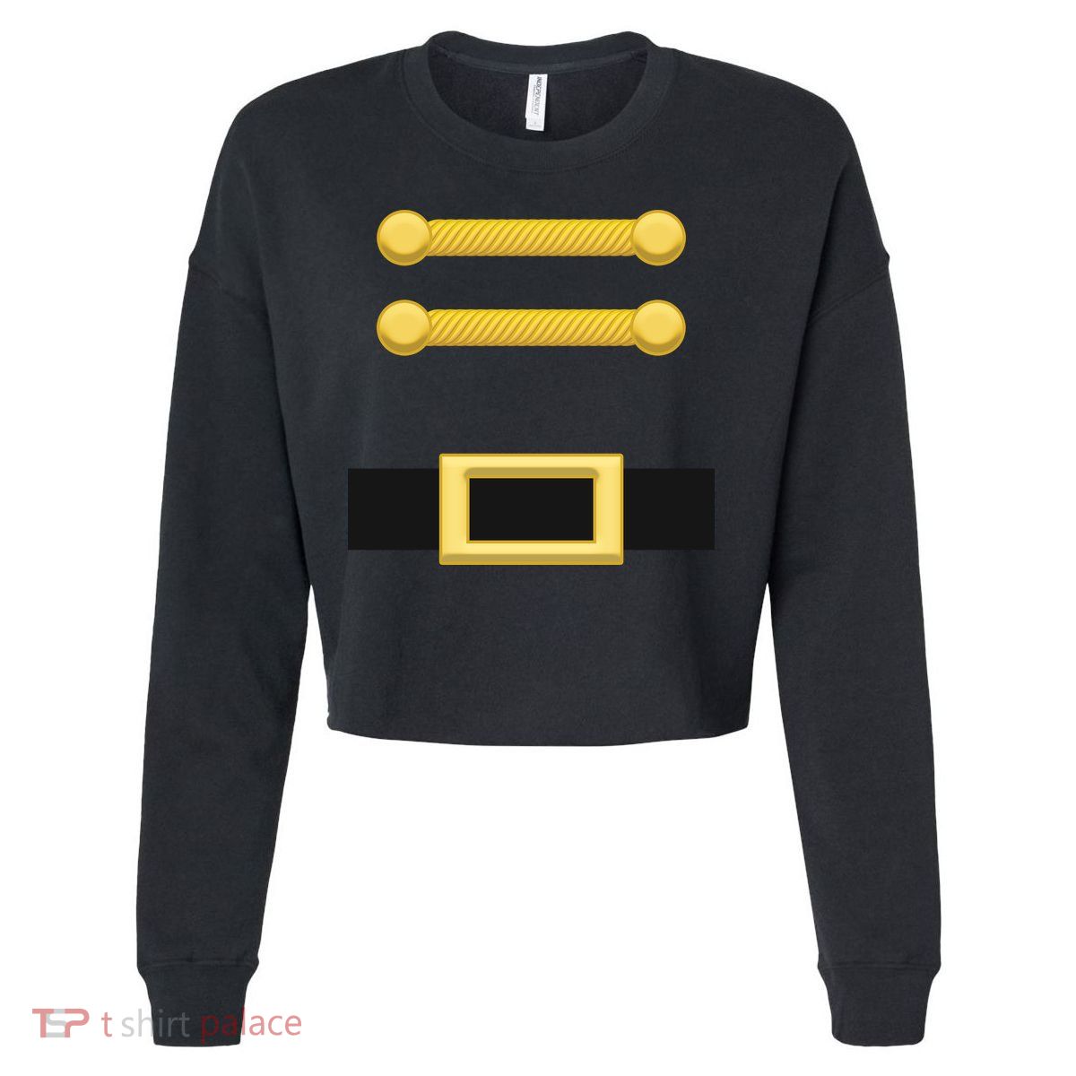 Nutcracker Uniform Christmas Costume Cropped Pullover Crew