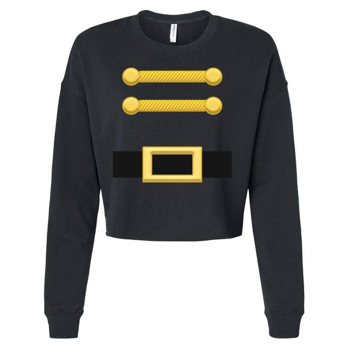 Nutcracker Uniform Christmas Costume Cropped Pullover Crew