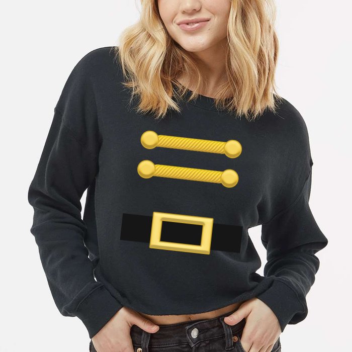 Nutcracker Uniform Christmas Costume Cropped Pullover Crew