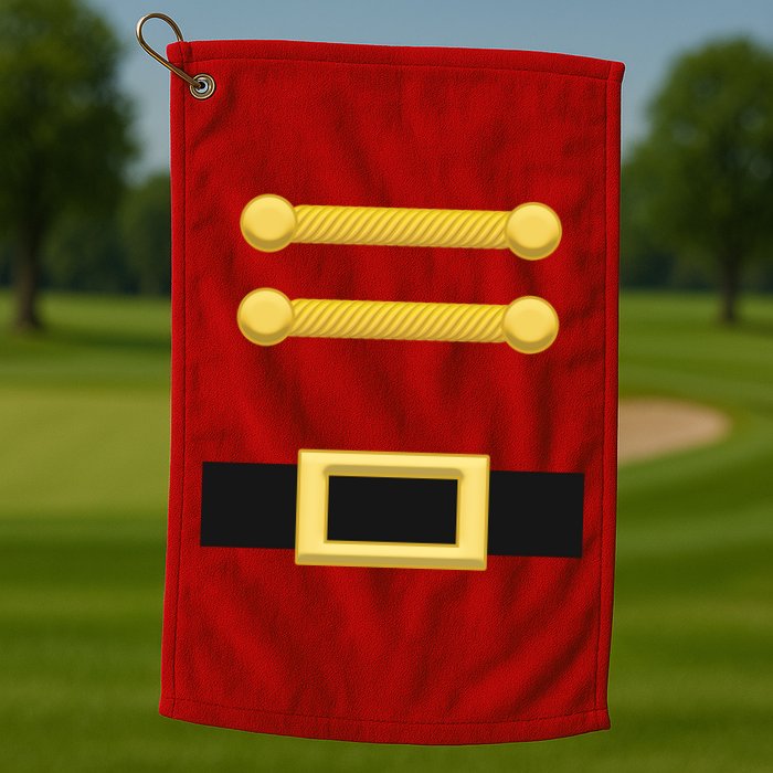 Nutcracker Uniform Christmas Costume Golf Towel