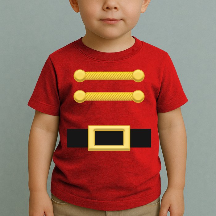 Nutcracker Uniform Christmas Costume Toddler T-Shirt