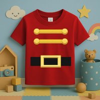 Nutcracker Uniform Christmas Costume Toddler T-Shirt