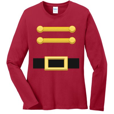 Nutcracker Uniform Christmas Costume Ladies Long Sleeve Shirt