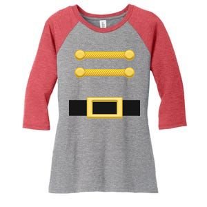 Nutcracker Uniform Christmas Costume Women's Tri-Blend 3/4-Sleeve Raglan Shirt