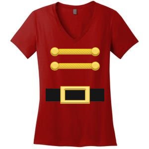 Nutcracker Uniform Christmas Costume Women's V-Neck T-Shirt