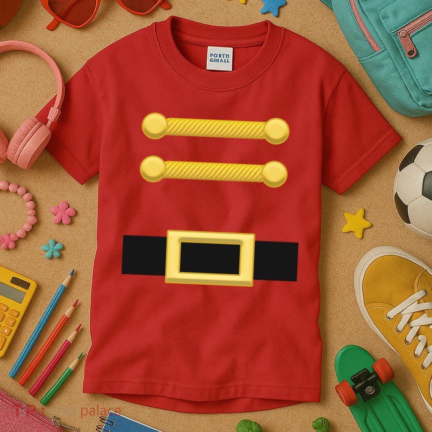 Nutcracker Uniform Christmas Costume Kids T-Shirt