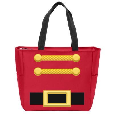 Nutcracker Uniform Christmas Costume Zip Tote Bag